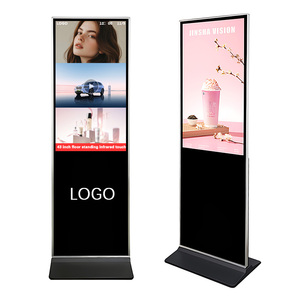 Écran tactile de <span class=keywords><strong>55</strong></span> pouces, système Win 10, kiosque sur pied pour intérieur, écran publicitaire, totem, signalisation numérique et écrans - Product Image 1
