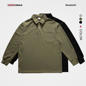 All'ingrosso di alta qualità Comfort <span class=keywords><strong>manica</strong></span> <span class=keywords><strong>lunga</strong></span> <span class=keywords><strong>Polo</strong></span> t-Shirt colletto di lusso in cotone <span class=keywords><strong>Polo</strong></span> camicia per uomo - Product Image 1