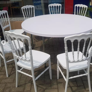 शादी के लिए थोक स्टेकयोग्य भोज होटल भोजन रेसिन प्लास्टिक सफेद नागिट कुर्सी - Product Image 6