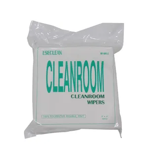 Lingettes non pelucheuses classe 100 140gsm 100% Polyester pour nettoyer PCB,LCD,SMT,IC, écran, électronique, semi-conducteur, disque dur