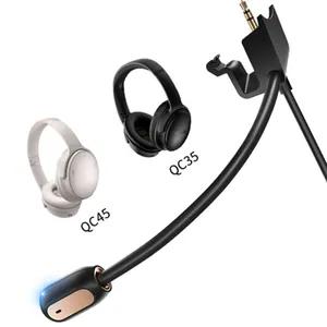 3.5mm tip C kablo Mic yedek mikrofon ses kontrolü ile sessiz anahtarı Bose QC35 PC PS4 PS5 Xbox bir