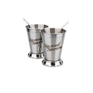 Tasse à Julep à la menthe, <span class=keywords><strong>mini</strong></span> verre à cocktail, mug à bière en acier inoxydable, mug Mule personnalisé, moderne, minimaliste, personnalisable - Product Image 4