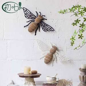 Decoración de pared de libélula hecha a mano para el hogar y la cafetería, estilo rústico, forma irregular A3149 - Product Image 2