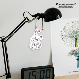 Excellent Désodorisant pour Voiture Lapin Patchwork Chat - Parfum Complexe Premium, Comprimé d'Aromathérapie Suspendu Dessin Animé pour Voiture - Product Image 5
