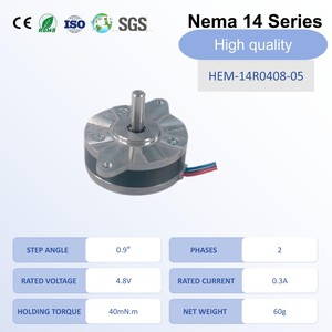 Motore <span class=keywords><strong>Stepper</strong></span> Ibrido NEMA14 Altamente Adattabile a 2 Fasi, Angolo di Passo 0.9°, 40mNm, 4.8V, Garanzia 12 Mesi per Misurazioni Industriali - Product Image 1