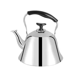 Skirt Pot 201 Stainless Steel Circular Boiling Kettle 1L/1.5L/2L Tea Pot High Quality Flat Bottom Water Kettle Coffee Pot