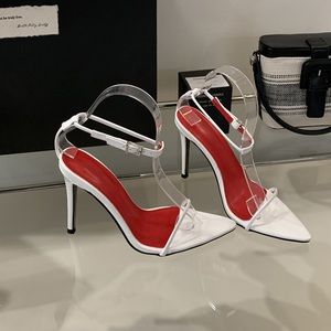 2025 New Summer Fashion Pointed Toe Sexy 10CM Red <b>Insole</b> Sandals High Heels - Product Image 6