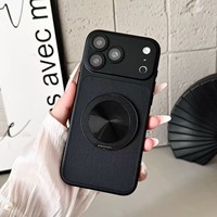 Étui de téléphone magnétique à rabat avec texture litchi perforée à 360 degrés pour iPhone 18 Pro Max, iPhone 18 Pro et 17 Pro Max
