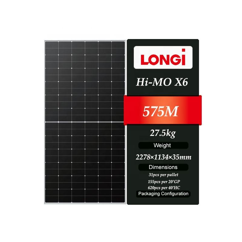Longi Hi-Mo X6 Solar Panels - 565W to 585W Efficiency
