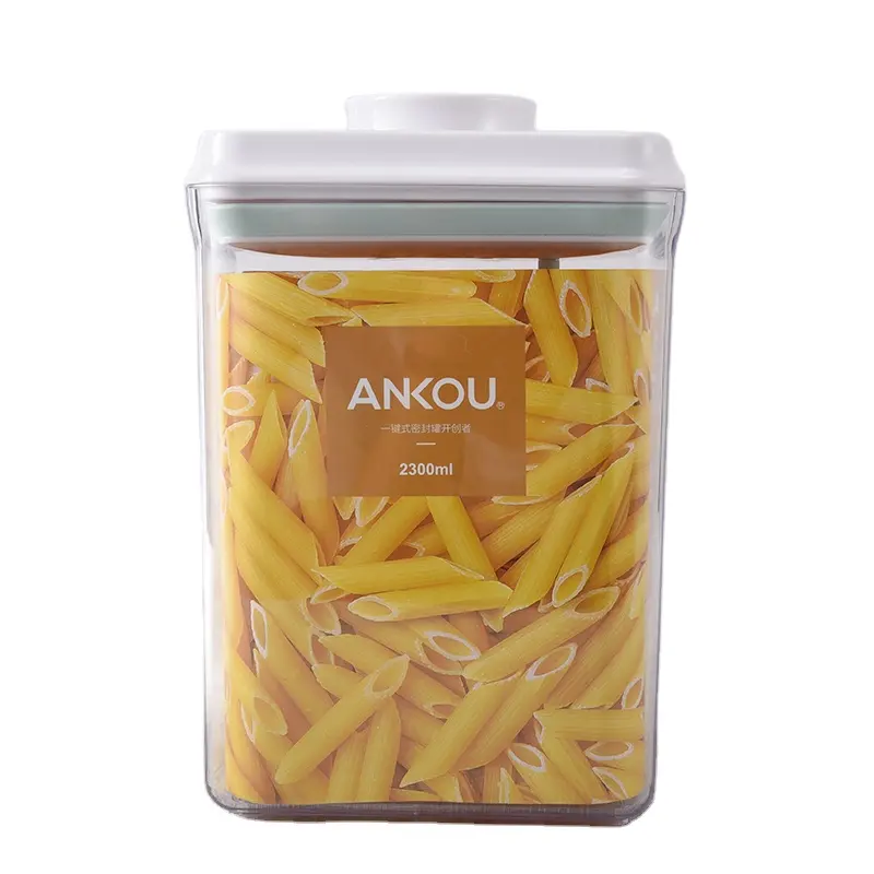 2023 New Design Product Vacuum Storage Containers For Milk Powder, Airtight Dry Food Storage Container With One Touch Button