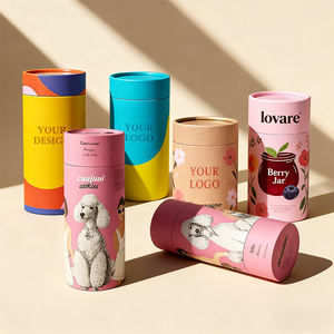 Op Maat Gemaakte Luxe Food Grade Cilinder Kartonnen Thee Verpakking Blikjes Ronde Papieren Buis Bus Voor Voedselverpakking - Product Image 2