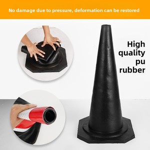 Tốc độ cao chuyển hướng cao su đường nón phản xạ roadblocks cô lập piers cho an toàn xây dựng đường băng cảnh báo giao thông - Product Image 2