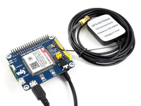 Módulo de Comunicación y Posicionamiento GNSS Waveshare SIM7600CE 4G/3G/2G/GSM/GPRS/GNSS HAT para Raspberry Pi