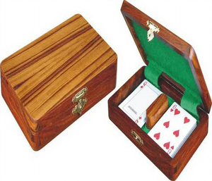 กล่องใส่การ์ดไม้ขัดเงาเป็นมิตรกับสิ่งแวดล้อมสำหรับตกแต่งบ้าน - Product Image 1