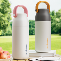Harga Pabrik Botol Minum Vakum Terisolasi 500ml, Desain Modis, Portabel, Dinding Ganda Stainless Steel, Anti Bocor, untuk Kebugaran Luar Ruangan