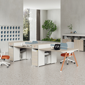 वाणिज्यिक फर्नीचर 2 क्यूबिकल वर्कस्टेशन कार्यालय विभाजन एर्गोनोमिक कार्यालय कुर्सी कार्यकारी डेस्क कंप्यूटर कार्यालय डेस्क - Product Image 4