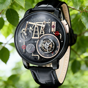 นาฬิกาอัตโนมัติ <span class=keywords><strong>Jacob</strong></span> รุ่นขายดีที่สุด ตัวเรือนสแตนเลสสตีล นาฬิกาหรูสำหรับผู้ชาย หน้าปัดคริสตัลแซฟไฟร์ กันน้ำได้ 5BAR - Product Image 1