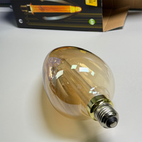 Ampoule LED E27 Grande Forme Bougie D105, Filament Effet Flamme, 3W 1800K Blanc Chaud, Lampe Décorative Vintage