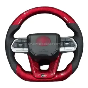 Red Real Carbon Fiber Land-Cruiser Sport Racing LC300 Steering Wheel