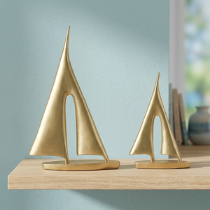 Adorno de Velero Contemporáneo, Figura Decorativa de Barco, Elegante Decoración Náutica para el Hogar, Escultura Marítima Artística - Product Image 6