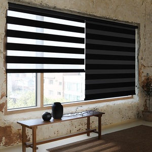 Persianas Zebra Coreanas Edición Buckingham, Cortinas Enrollables Automáticas Motorizadas Personalizadas, Cortinas Modernas con Filtro de Luz - Product Image 1