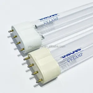 2G11 Uv Light Sterilize 24w 254nm Uv Lamp For Water Purification H Shape Quartz Glass Tube