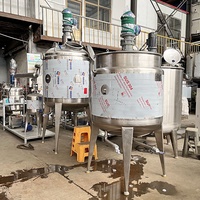 Machines chimiques haut cisaillement disperser émulsionner équipement de mélange liquide mélange réservoir de chauffage agitateur mélangeur en acier inoxydable