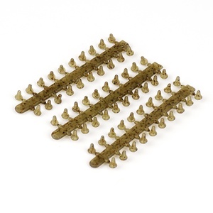 Lot de 10 cartouches de perles de fixation en caoutchouc Hirisi pour hameçons de pêche à la carpe, accessoires de montage AH039-6 - Product Image 2
