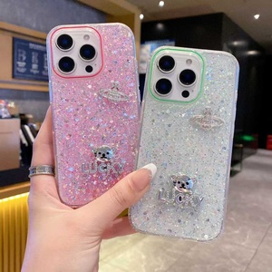 Sang trọng long lanh thủy ngân Charms TPU trường hợp điện thoại cho phụ nữ phụ nữ tương thích với iphone16 Promax/iphone15 Pro Max - Product Image 5