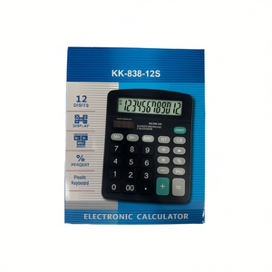 KK-838-12S Solar Powered Electronic Calculator 12 Digits Plastic Keyboard - Product Image 3