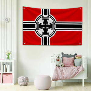 Banderas personalizadas alemanas Nazzy de la Segunda Guerra Mundial para decoración de dormitorio, tapicería para la pared, decoración de habitación, banderas divertidas para exteriores de 3x5 pies - Product Image 3