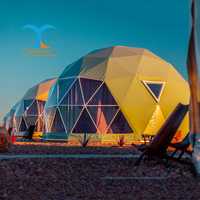 Tentes de station touristique maison Glamping observation des étoiles 6m coupole dôme Capsule maison pour les événements de camping en plein air