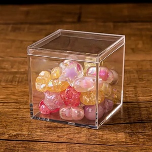 Manufacturer Wholesale Custom Logo Clear Acrylic Candy <b>Display</b> Box Acrylic <b>Display</b> <b>Case</b> for Weeding - Product Image 5