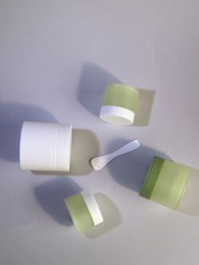 Cao cấp sang trọng hai lớp PP Jar mờ nắp vặn màu trắng công suất cao <span class=keywords><strong>container</strong></span> cho chăm sóc da Kem mắt kem lotion bao bì - Product Image 3