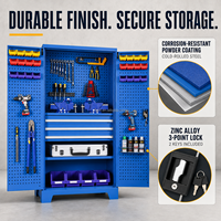 Armoire à outils industrielle en acier laminé à froid, serrure en alliage de zinc à 3 points, rangement de garage robuste, OEM, garantie 3 ans, charge maximale 200 kg