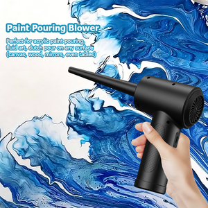 Plumero de aire eléctrico de 3 velocidades, Mini Pc, soplador de aire <span class=keywords><strong>para</strong></span> ordenador, teclado, pistola de plumero recargable portátil, plumero de aire comprimido inalámbrico - Product Image 2