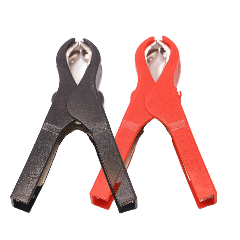 Изоляционный зажим для автомобильного аккумулятора, зажим типа «крокодил» 75 мм