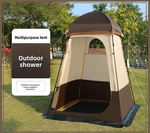 Tente d'isolement légère quatre saisons à double couche pour une personne, idéale pour le camping en plein air, la pêche, l'utilisation comme toilettes mobiles ou la douche WD-MYP - Product Image 2
