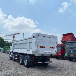 Camion benne Shacman F3000 X460 blanc 8x4 diesel neuf à déchargement arrière avec boîte de vitesses, moteur, pompe et roulement - Product Image 6