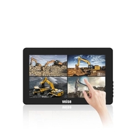 Moniteur de sécurité HD DVR multi-canaux AHD 1080P avec écran tactile filaire de 10,1 pouces, compatible et étanche