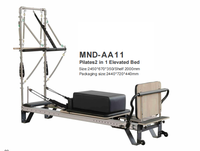 MJD-AA11 Cadre de lit de Pilates semi-élevé en alliage d'aluminium durable pour studio de Pilates, garantie de 3 ans