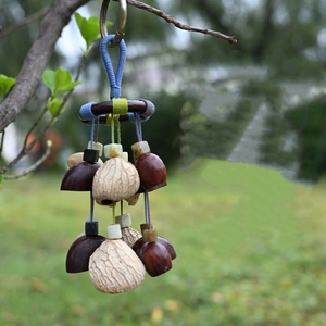 Wholesale Handmade Natural Fruit Shell <b>Wind</b> <b>Chime</b> Rattle Keychain Mini Percussion Shaker Souvenir Gift And Kids Music Sensory - Product Image 4