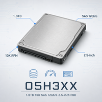 05H3XX 1.8TB 10000 RPM SAS 12Gbps HDD 2.5 pouces pour serveur d'entreprise, stockage de centre de données, virtualisation