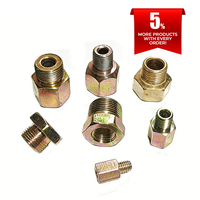 Conector de Tubería con Rosca Macho y Hembra, Buje Hexagonal Reductor para Repuestos de Camiones Pesados