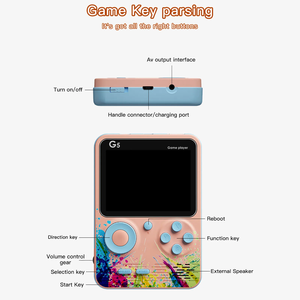 Consola de Videojuegos Portátil Retro <span class=keywords><strong>G5</strong></span> 500 en 1, Consola de Juegos <span class=keywords><strong>Mini</strong></span>, Pantalla LCD a Color de 3.0 Pulgadas, 8 Bits, para 1-2 Jugadores - Product Image 2