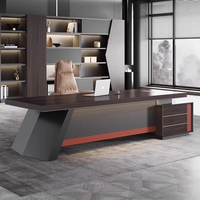 Bureau du directeur unique moderne et élégant Grande table en bois massif Nouveau mobilier de bureau chinois Caractéristique modulaire Bureau du patron