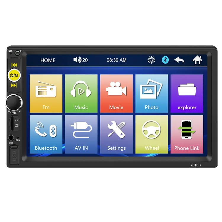 7010b Low Price 2 Din 7 Inch Audio Stereo Radio Navigation Auto Electronics DVD Player Car Video mp5 player