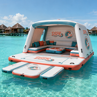 Plateforme flottante gonflable pour la location de fêtes aquatiques, grand quai aquatique pour le divertissement et les loisirs en plein air