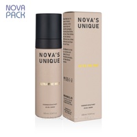Flacon vaporisateur de 100 ml pour maquillage, brume fine, tonique, impression dorée, flacon cosmétique de luxe pour cheveux, avec boîte