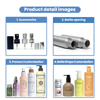 Flacon pulvérisateur de parfum en aluminium 25*95mm, 30ml, forme cylindrique, finition laquée, pompe pulvérisatrice, brume hydratante, personnalisation